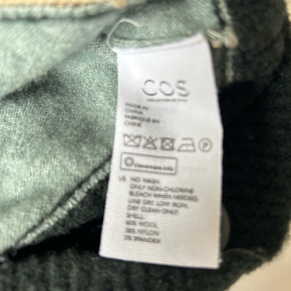 COS Colour-block Cardigan Sweater In Green size S - Picture 8 of 14